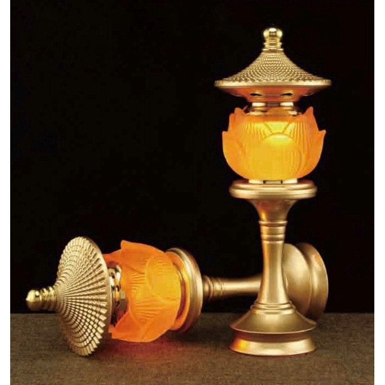 Đèn Thờ Cúng Hoa Sen Lưu Ly - Đèn Điện Thờ Phụng Led Đổi Màu cao cấp