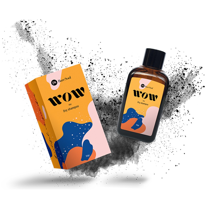 Dầu Gội Khô BareSoul Wow Dry Shampoo Thành Phần Thiên Nhiên Làm Bồng Tóc 50g