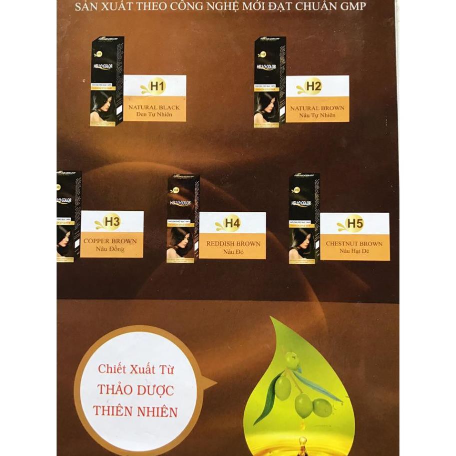 Nhuộm tóc phủ bạc Hello Color 100%  - Rose.shop79
