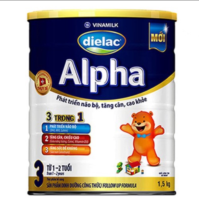 Sữa bột Dielac Alpha 3/1,5kg