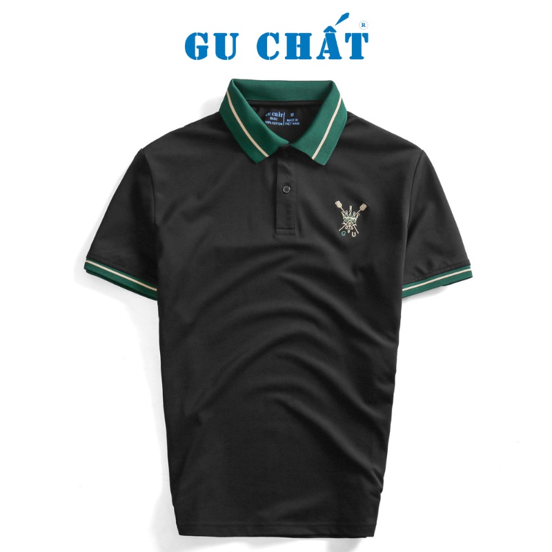 Áo POLO Nam Basic Cổ Bẻ GU CHẤT Vải Cotton Xuất Xịn, Phôm Chuẩn, Co Giãn 4 Chiều, Dày Dặn - GUPL12