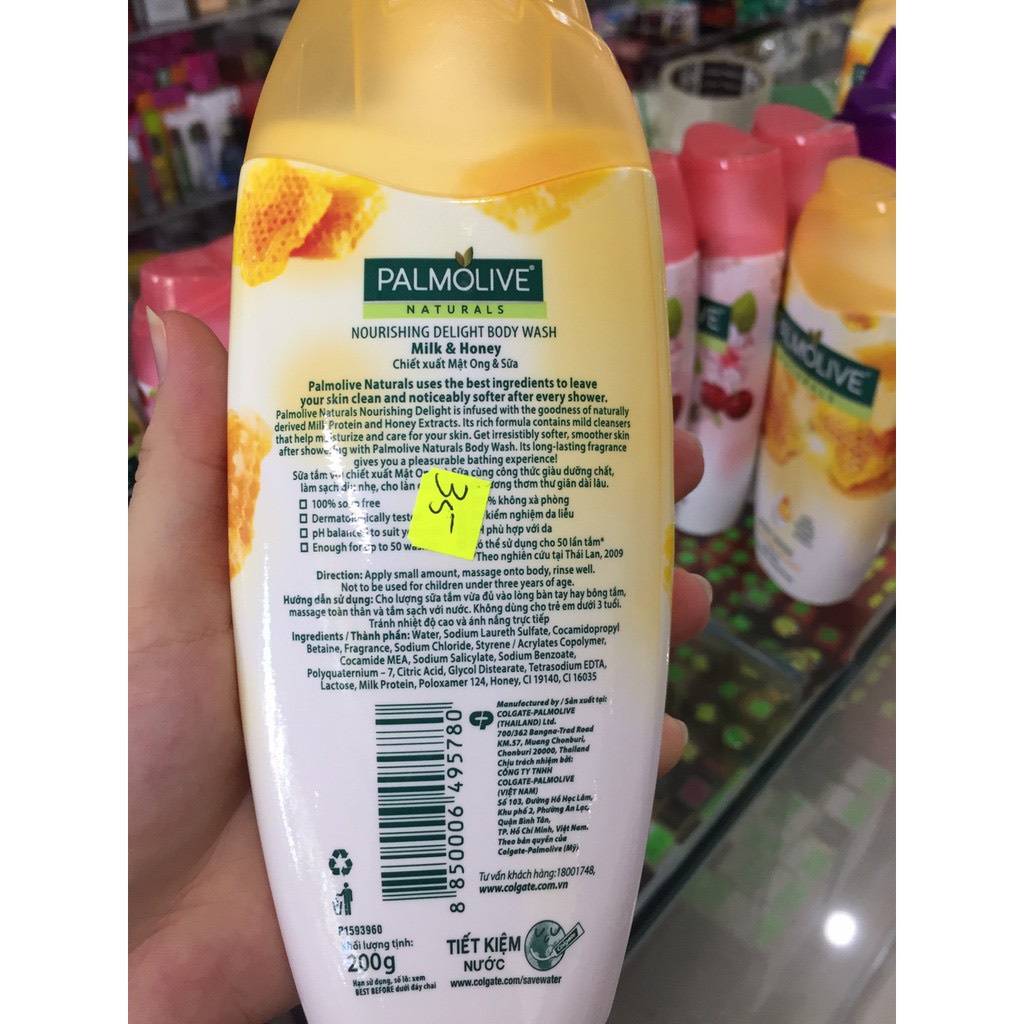 Sữa tắm palmolive mật ong 200g (Khuyến Mãi)