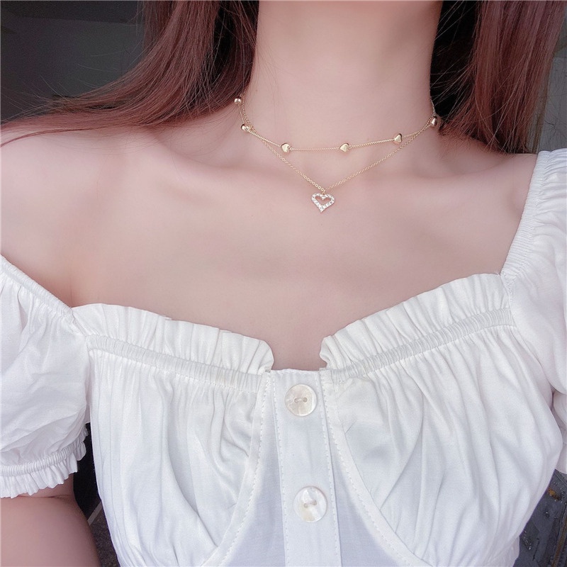Vòng cổ Nhiều Lớp Mạ Vàng 14K Thời Trang Dành Cho Nữ