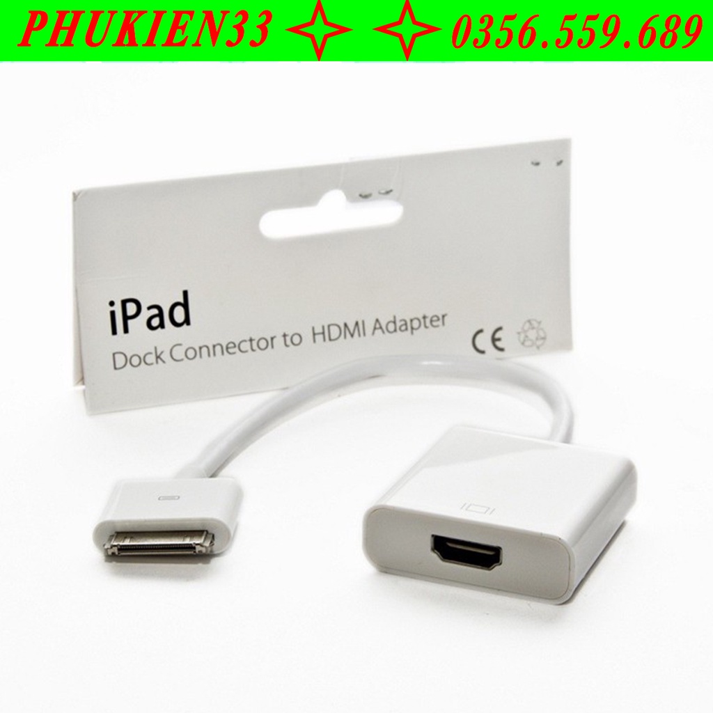 Cáp chuyển đổi tín hiệu Ipad, Iphone ra HDMI chất lượng