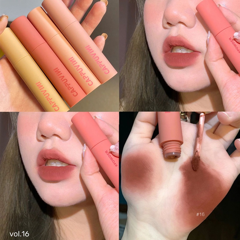 ✨✨Son kem Cappuvini màu lì chống thấm nước tự nhiên