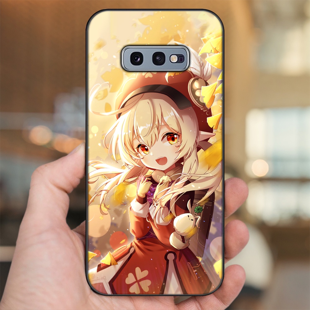Ốp lưng Samsung S10e viền đen in hình Klee Genshin Impact