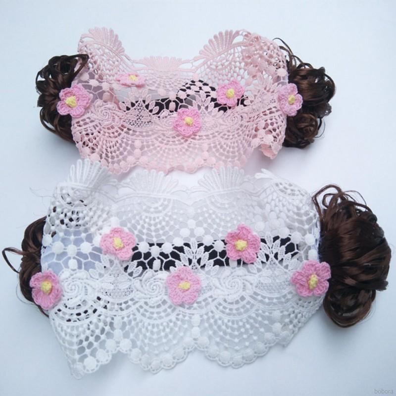 Băng đô đội đầu kiểu tóc giả trang trí hình trái cherry xinh xắn dành cho bé gái