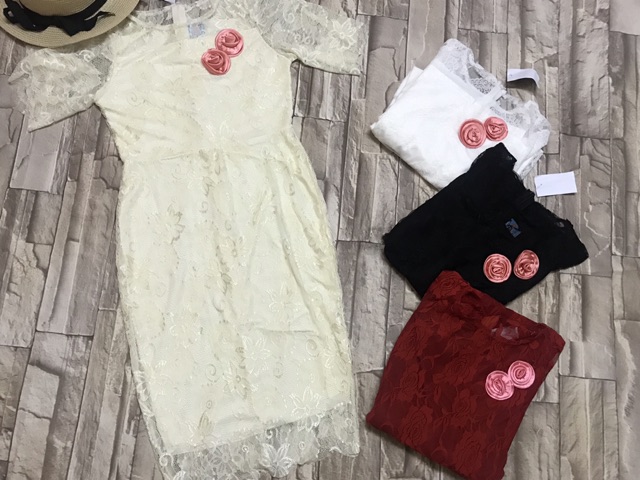 Đầm body phối ren cực đẹp( hình thật + video của shop)