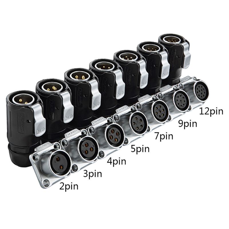 Đầu Cắm Và Ổ Cắm Kết Nối Năng Lượng Mặt Trời LP20 Cho DC Volt 2 5 7 9 Pin