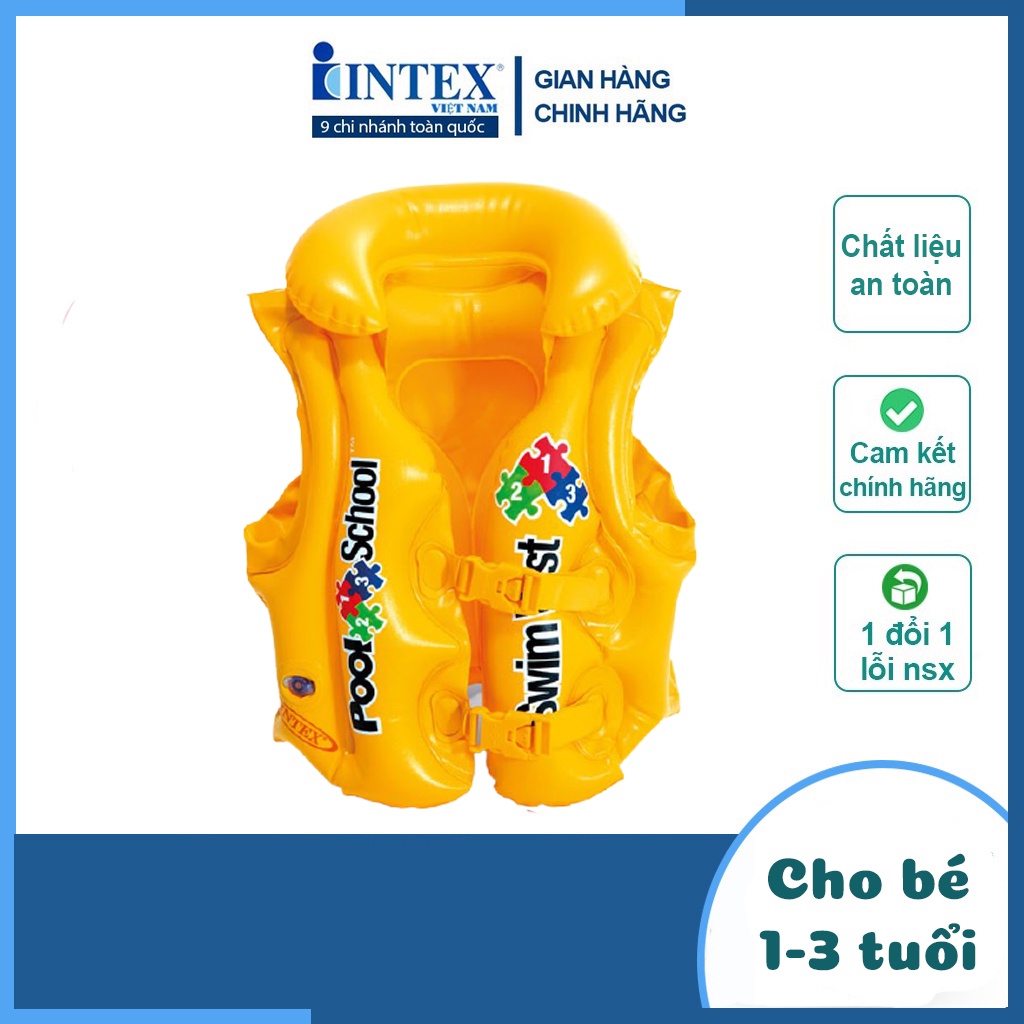 Áo phao bơi cho bé chính hãng từ 1-3 tuổi 58660 I N T E X