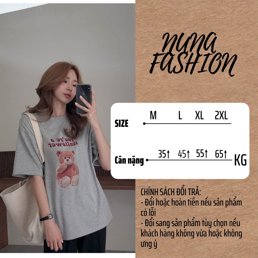 Áo thun nam nữ áo phông nam nữ đẹp unisex form rộng tay ngắn in hình cổ tròn NUNA FASHION AT11