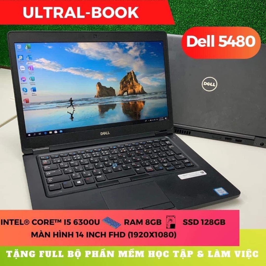 Máy tính Laptop Dell Latitude E5480 ( CORE I5 6300U – RAM 8GB – SSD 256GB – 14INCH )