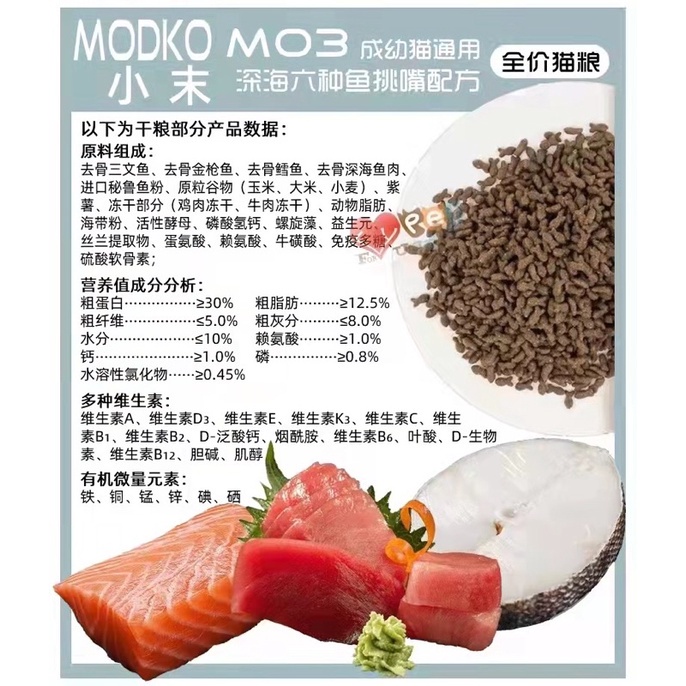 Hạt cho mèo Modko Thức ăn cho chó Dinh dưỡng cho mèo bầu và mọi lứa tuổi Surica (10kg)