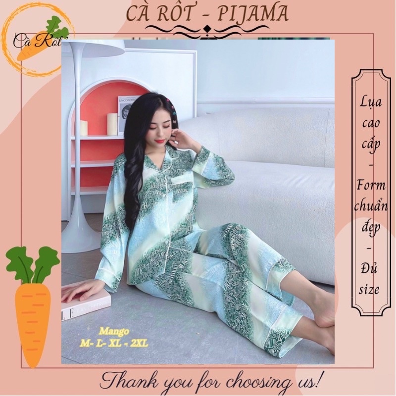💐 ĐỒ BỘ PIJAMA (FULLSIZE L-3XL) MẶC NHÀ, SAU SINH LỤA 2 MẪU TAY NGẮN VÀ TAY DÀI💐