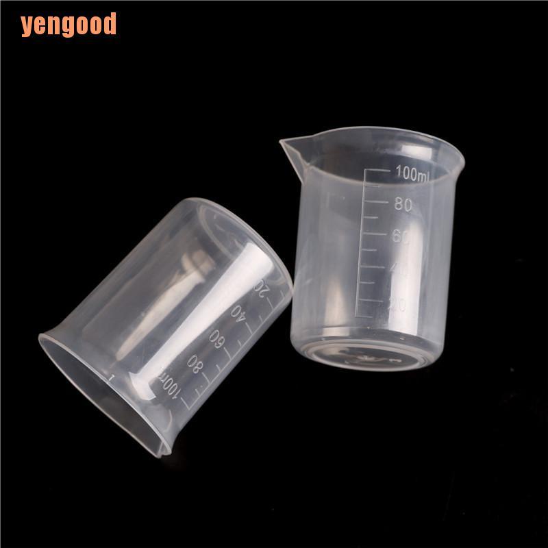 Set 2 cốc đo lường trong suốt dung tích 100ml / 3.4oz