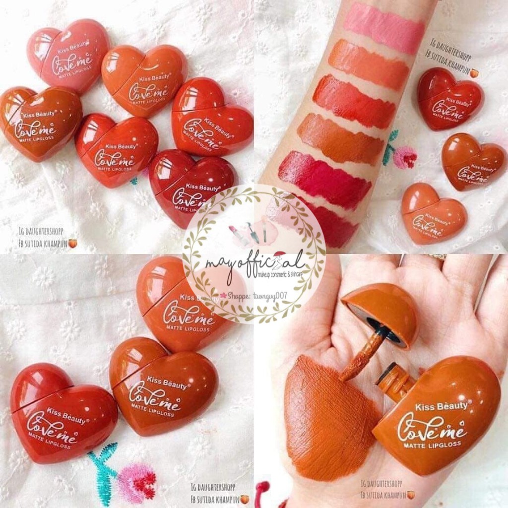 Set 6 son tim SWEET HEART của KISS BEAUTY THÁI LAN