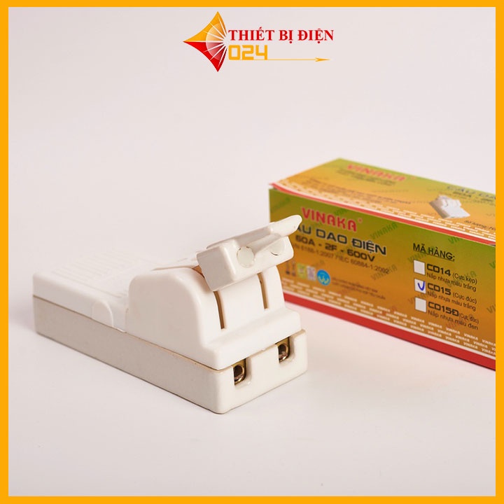 Cầu dao điện 2 pha  đế sứ cách điện CD15 30A 2P