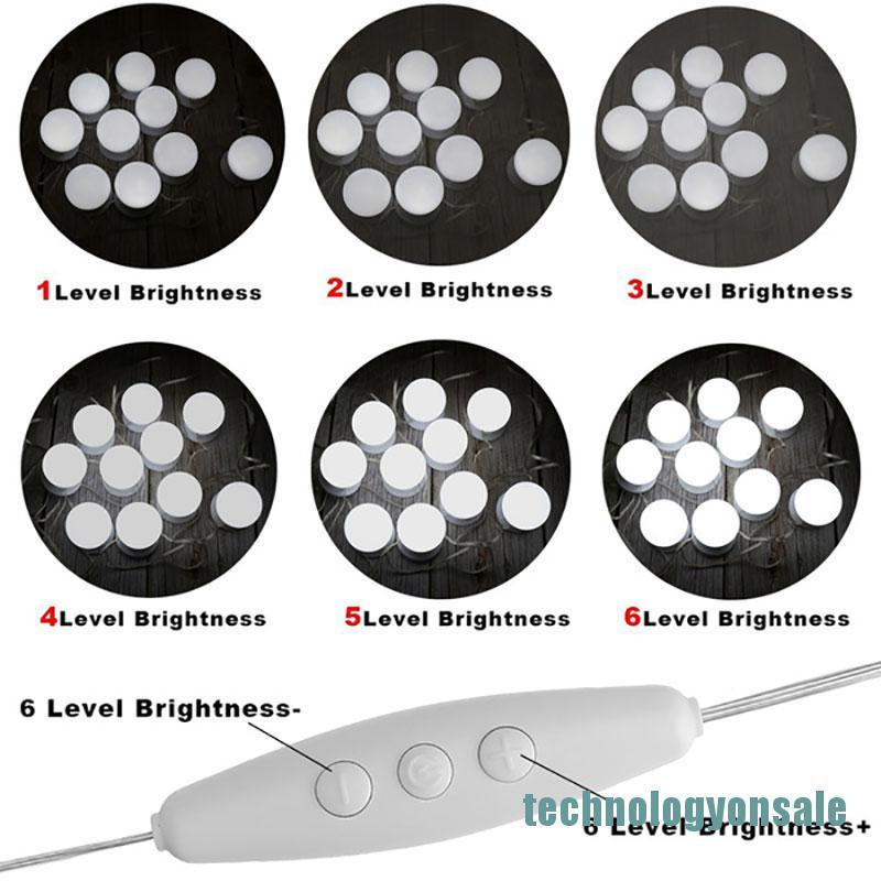 Gương Trang Điểm Để Bàn Có Đèn Led Tiện Lợi