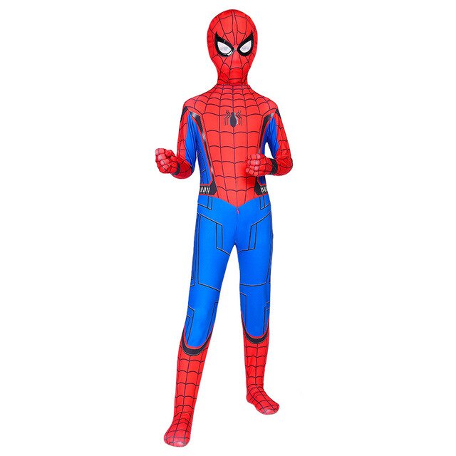 Bộ Đồ Hóa Trang Người Nhện 3D Màu Đỏ Đen Chất Lượng Cao Thời Trang Halloween Cho Người Lớn Và Trẻ Em