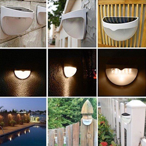 Đèn năng lượng mặt trời dán tường 6 led pin cho phép ánh sáng để chạy từ 8-10 giờ qua đêm và nạp tự động