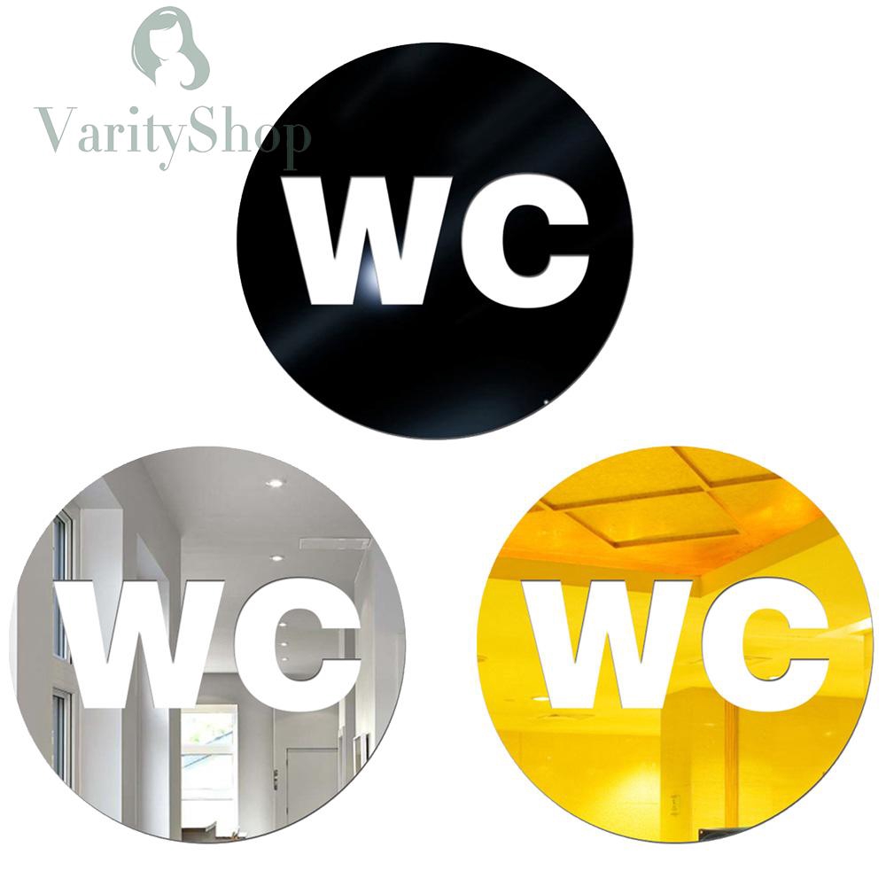 Sticker gương WC 12cm dán tường trang trí chuyên dụng