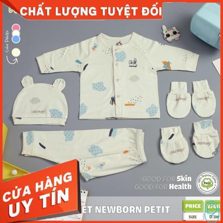 ⚡BIG SALE⚡Combo đồ sơ sinh cho bé Uala Rogo 3068⚡Vải Petit Cao Cấp⚡