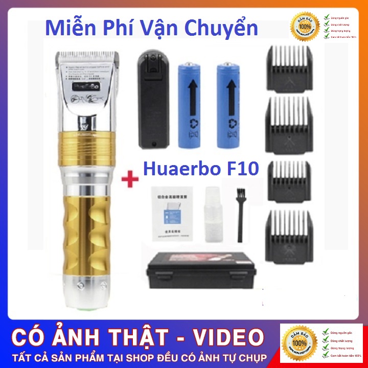 Tông đơ cắt tóc chuyên nghiệp Huaerbo F10 Cực Chất FULLBOX