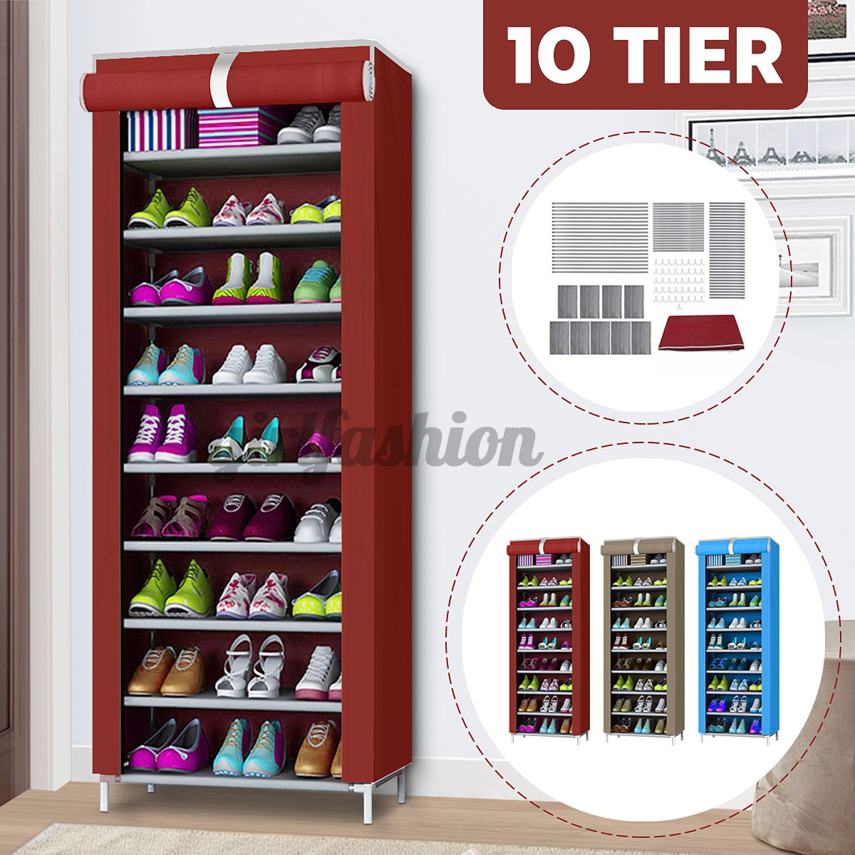 Kệ Để Giày 10 / 9 Ngăn Tiện Lợi