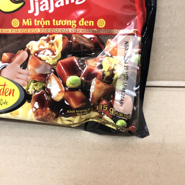 Túi Mỳ Trộn Tương Đen Jjajangmen Koreno 115g