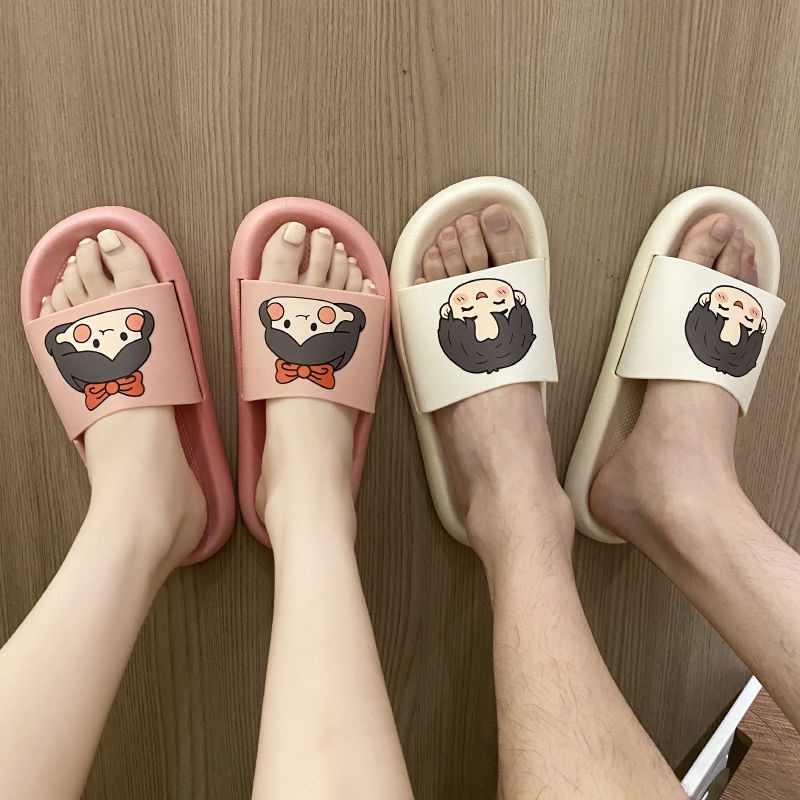 Dép Đi Trong Nhà Họa Tiết Hoạt Hình Đáng Yêu Cho Nam Nữ