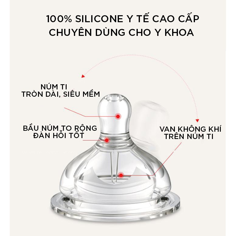 Bình sữa sơ sinh oberni cho bé tập bú bình thủy tinh borosilicate cao cấp chống sốc nhiệt 150ml DS05