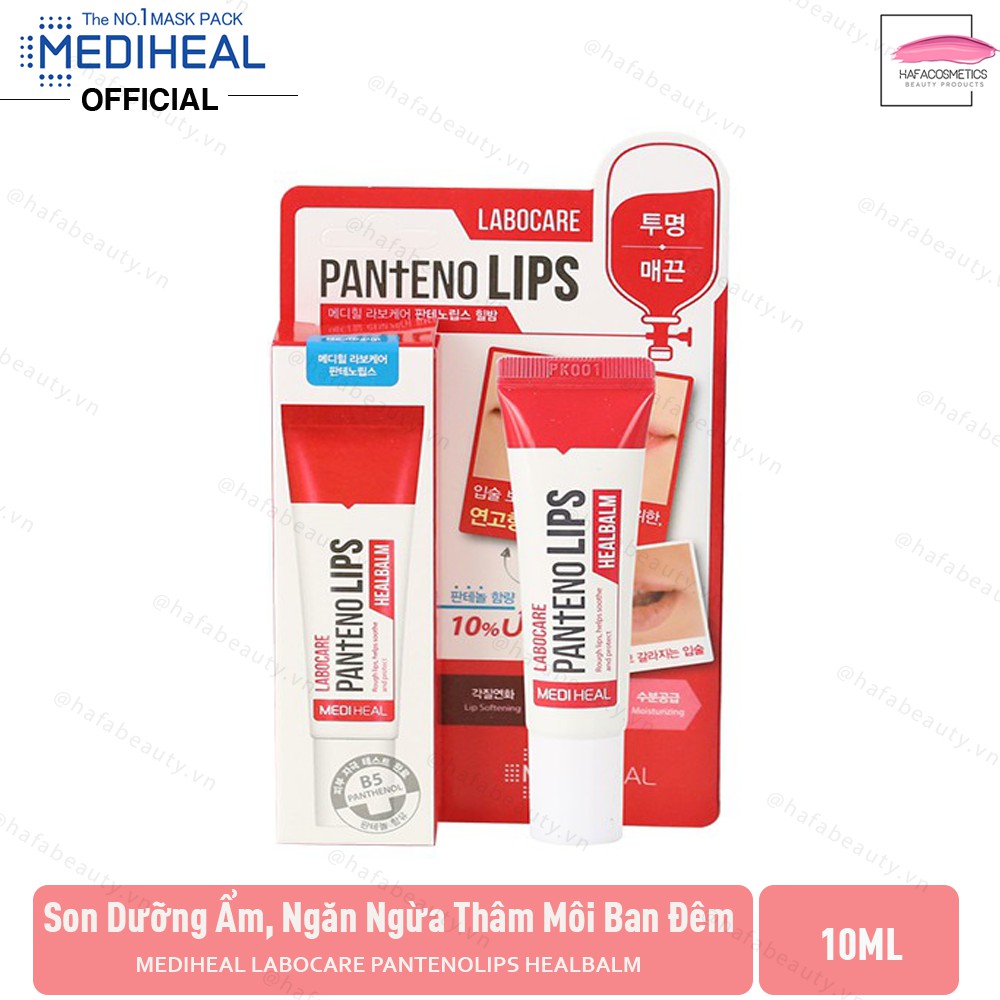 Son dưỡng Làm Giảm Thâm Môi Ban Đêm Mediheal Labocare Pantenolips Healbalm 10ml son dưỡng son dưỡng có màu