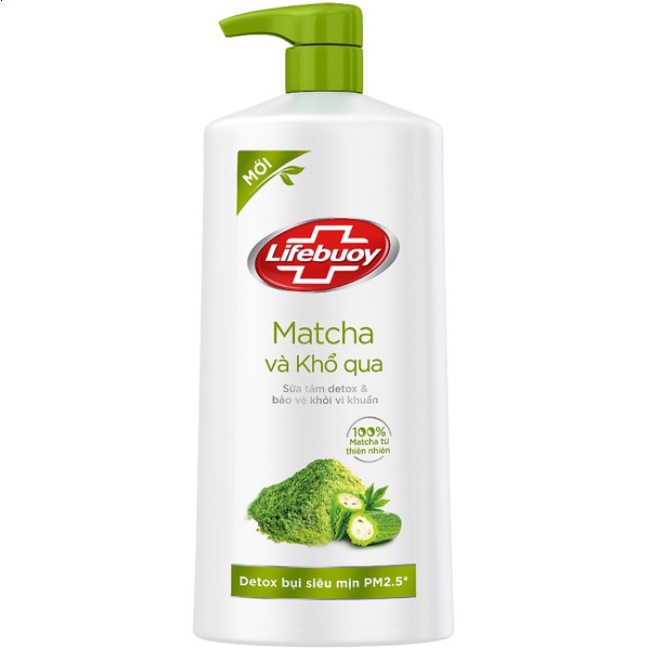 Sữa tắm Lifebuoy Detox và Bảo vệ khỏi vi khuẩn chai 800g