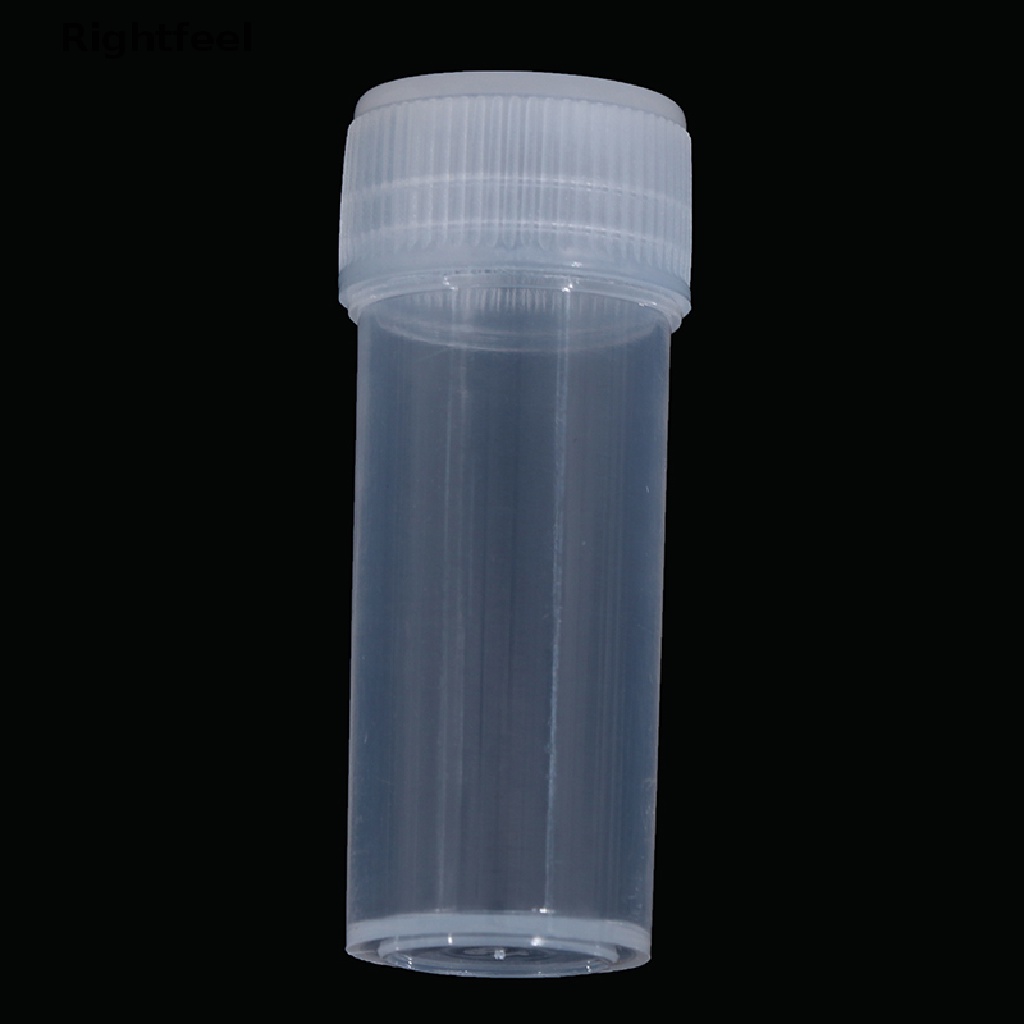 Set 10 Ống Nghiệm Mẫu Thử Bằng Nhựa 5ml Kèm Nắp Đậy Dành Cho Hóa Học