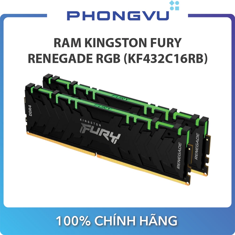 Ram Kingston Fury Renegade RGB 8GB-16GB DDR4 3200Mhz (KF432C16RB) - Bảo hành 36 tháng