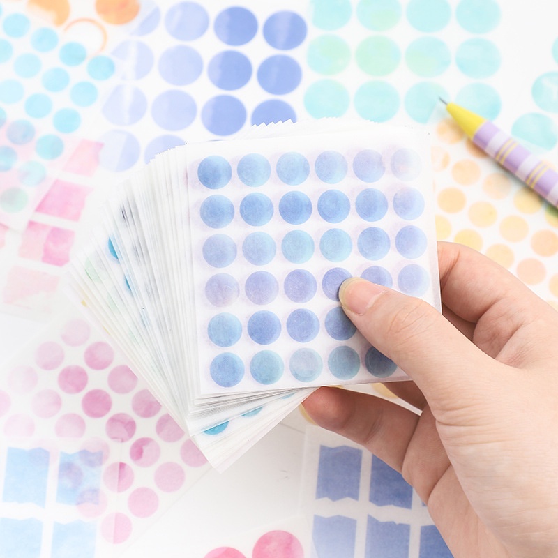 Sticker 25, 100 tấm trang trí sổ tay với 25 kiểu họa tiết hình học, hình dán sticker cute