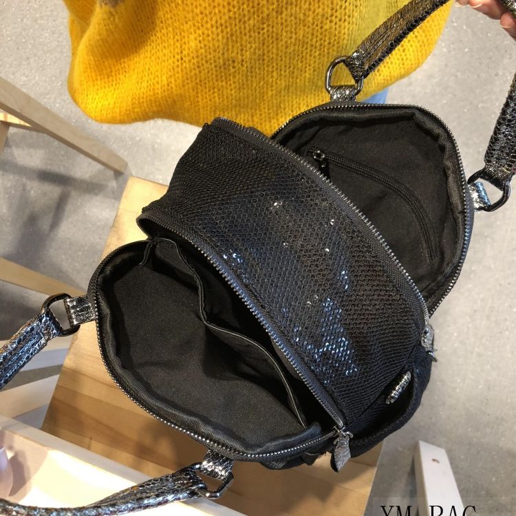 Ba Lô Du Lịch Đính Kim Sa Phiên Bản Hàn Quốc Phong Cách Mới Dễ Phối Đồ Hợp Thời Trang Cho Nữ