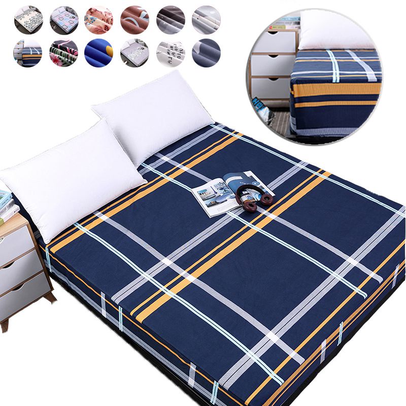 Vỏ Bọc Nệm Giường Chống Bụi Họa Tiết Sọc In Hoa