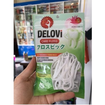 Tăm Chỉ Nha Khoa Delovi Care Floss túi 50 chiếc