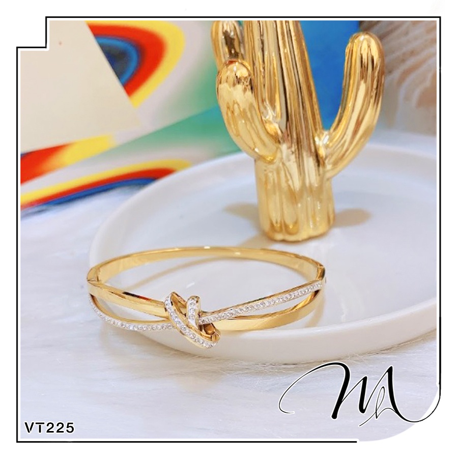 Vòng tay nữ Titan thắt nút viền xoàn - Măng's House VT225