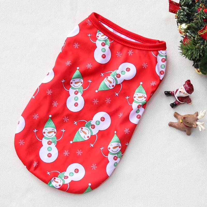 BST NOEL ÁO THUN MỎNG BA LỖ KHÔNG KHÍ NOEL CHO THÚ CƯNG