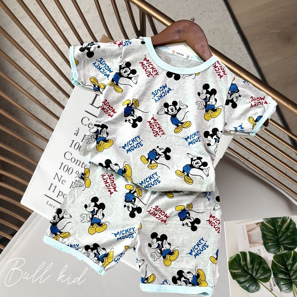 &lt;SALE&gt;COMBO 3 bộ cotton 100% họa tiết siêu dễ thương cho bé-đồ bộ mùa hè cho bé(size 5-25kg)