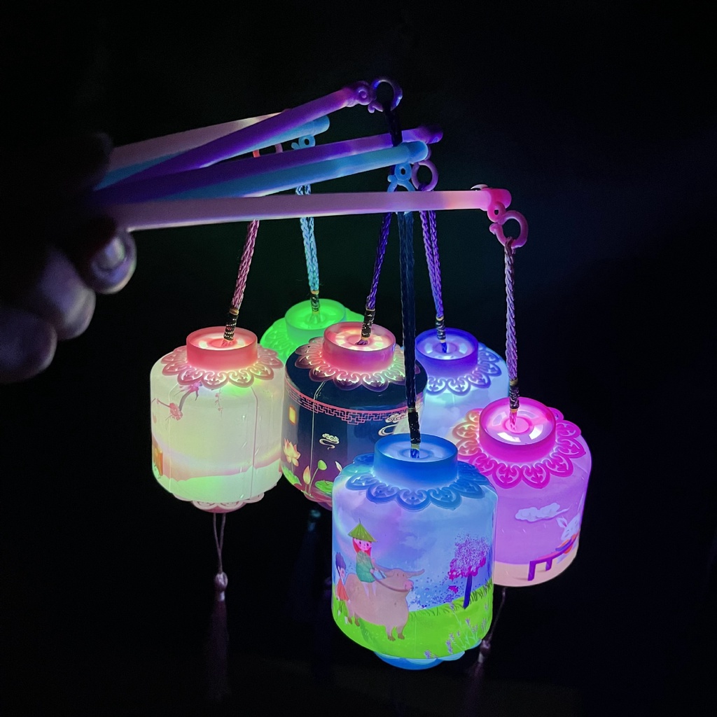 Đèn Lồng LED Nhiều Màu Sắc Di Động Cho Lễ Hội Mùa Thu Mới