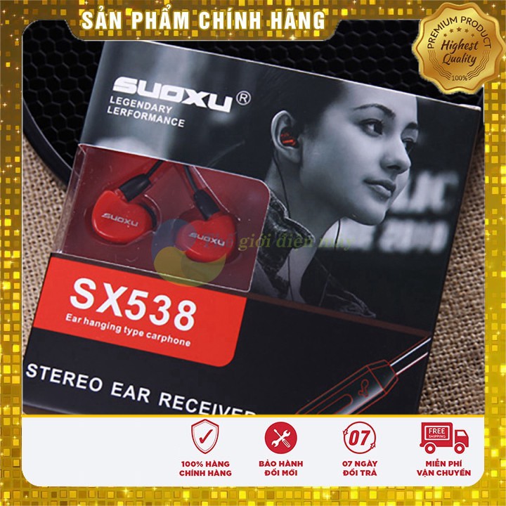 [Sale] tai nghe thể thao nhét tai Mijafit Suoxu Stereo SX538 công nghe mới bảo hành 6 tháng shop thế giới điện máy .