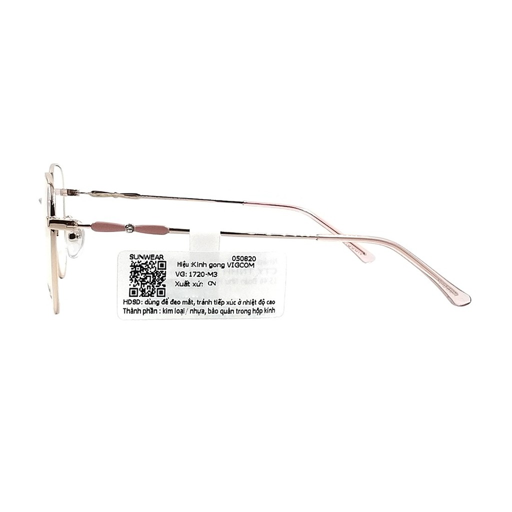 (Hàng chính hãng) Gọng kính nam nữ UNISEX Vigcom VG1720 màu sắc thời trang