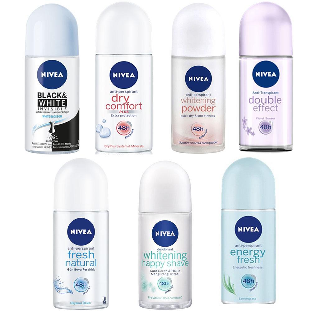 Combo 2 chai lăn khử mùi Nivea hàng nhập khẩu 50ml/Chai