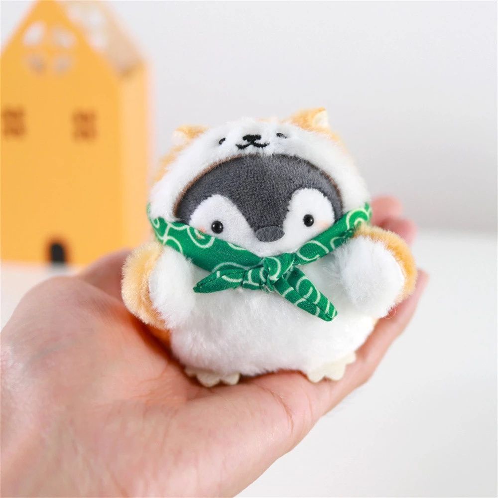 Móc Khóa Hình Chim Cánh Cụt Nhồi Bông 8cm Dễ Thương