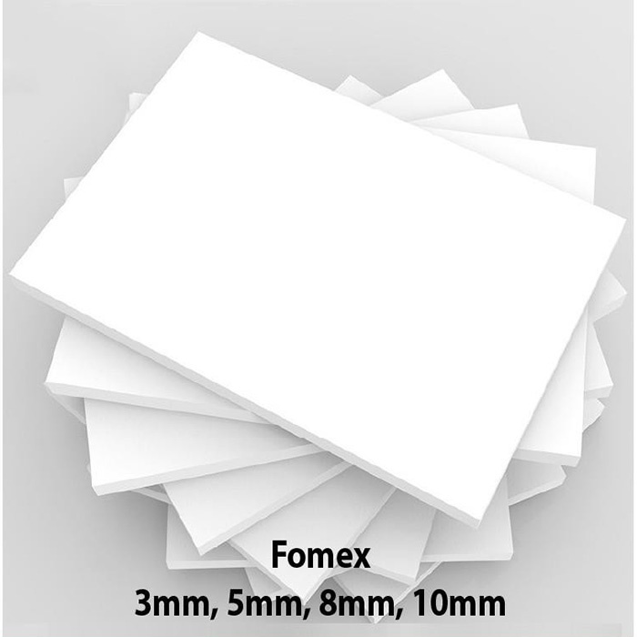 Tấm bìa fomex trắng các loại kích thước làm mô hình trang trí xinh đẹp
