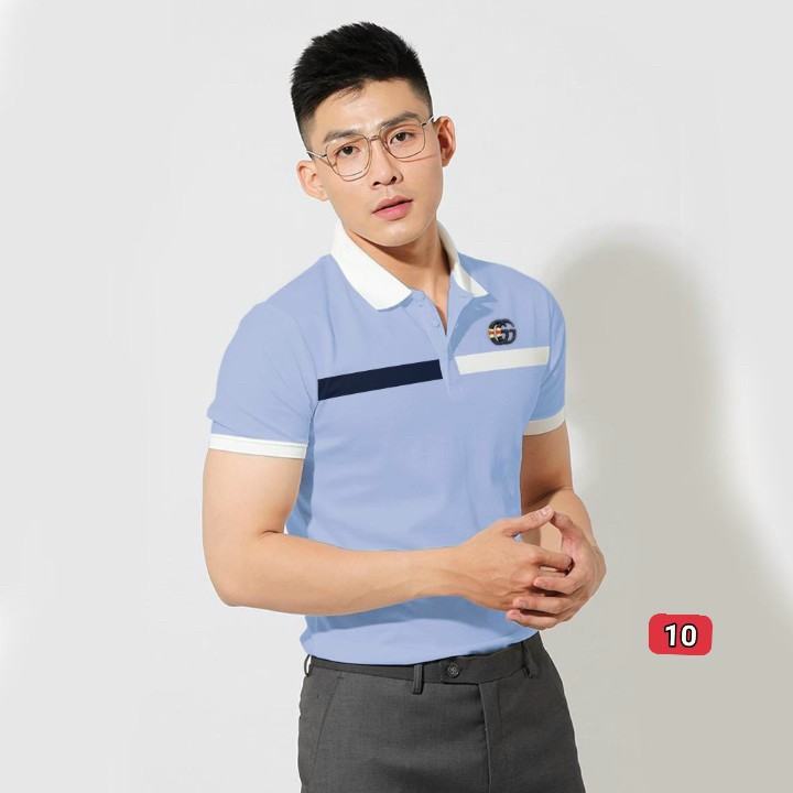 Áo phông nam ngắn tay có cổ chất vải  THUN COTTON 100% cao cấp_ Skymen15 | BigBuy360 - bigbuy360.vn