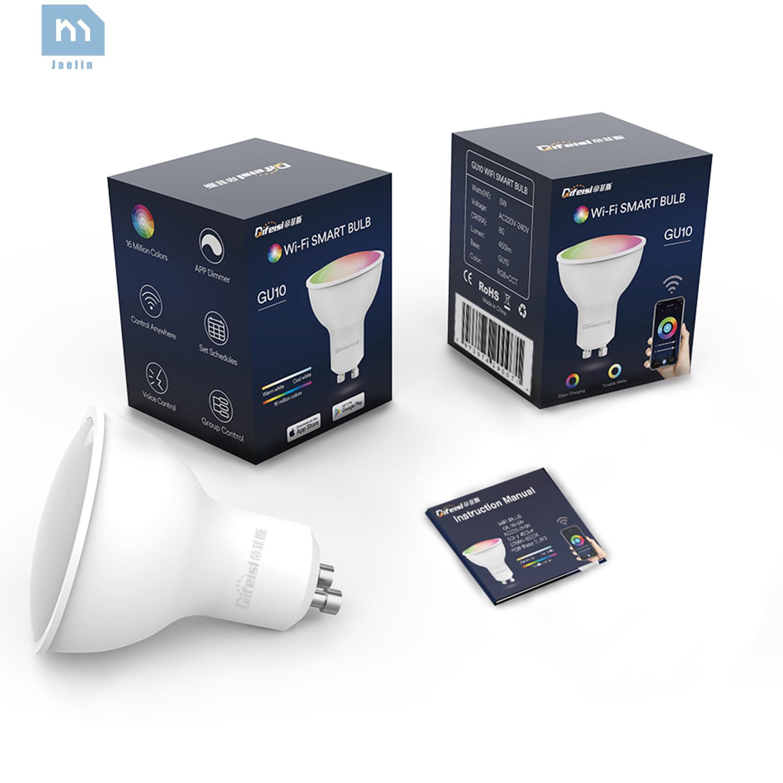 Bóng Đèn Led Thông Minh Gu10 Wifi 40w Có Thể Thay Đổi Màu Sắc